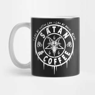 SATAN AND COFFEE - FUNNY SATANIC OCCULT Mug